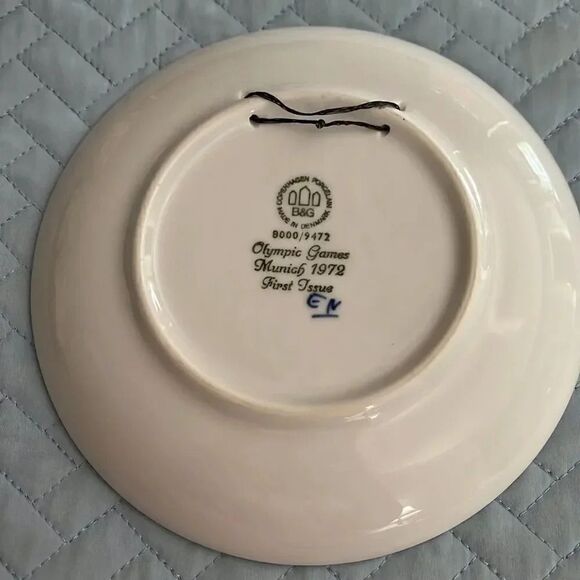 B & G Copenhagen Porcelain 1972 Olympiad plate - Picture 2 of 4